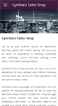 Mobile Screenshot of cynthiastailorshop.org